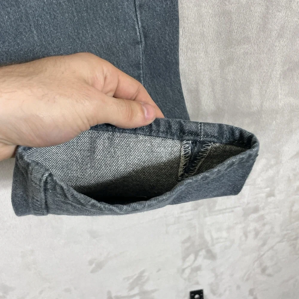 Vintage Levis 501 Jeans Mens 30x30 (fit 29x29) Black Gray Made in USA 90s Button